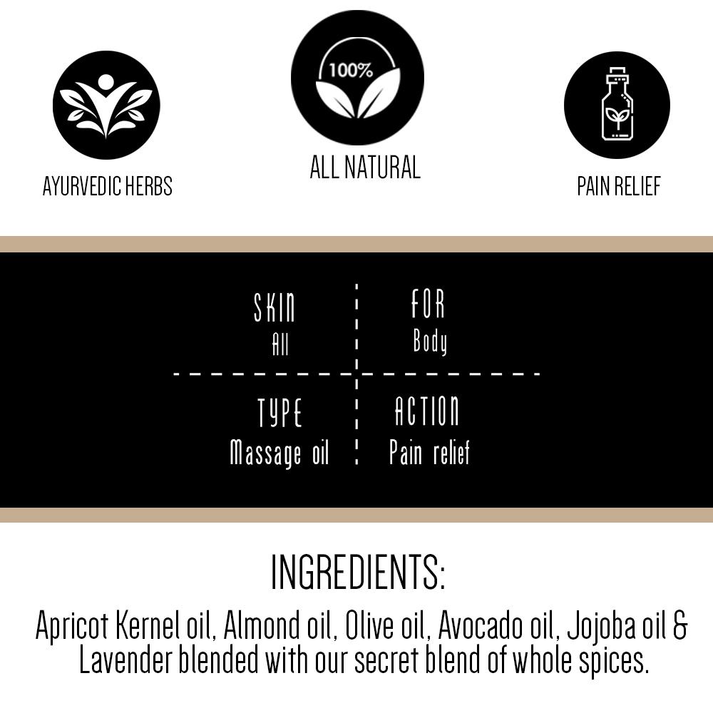 Hypnos Body Massage Oil (for pain relief) Mini